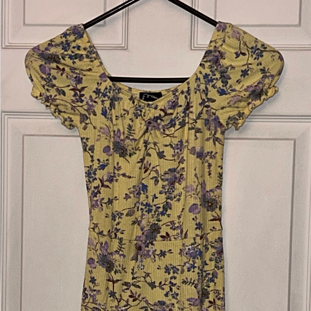 Art Class Girls Short Sleeve Floral Dress